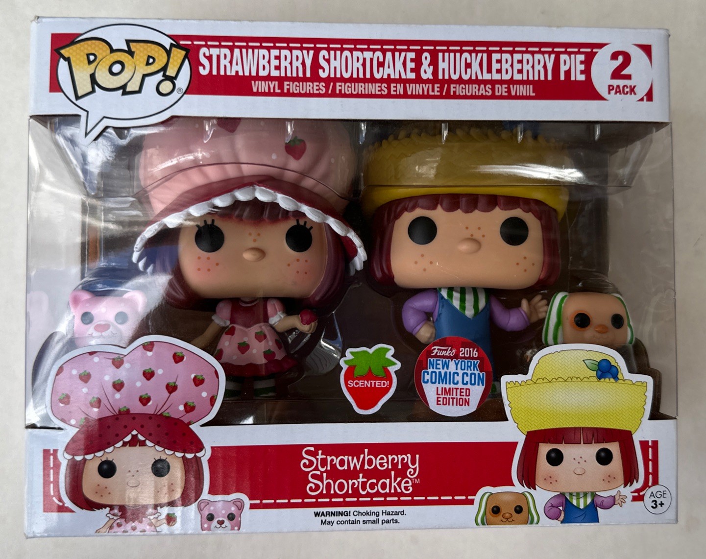 Funko Pop Strawberry Shortcake & Huckleberry Pie 2-Pack Scented NYCC 2016