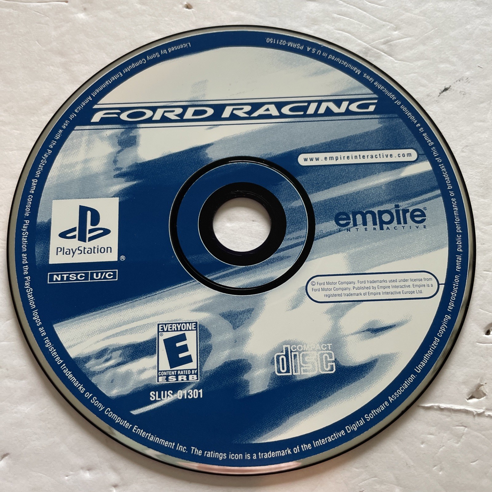 Ford Racing (Sony PlayStation 1, 2001) Disc Only- Tested