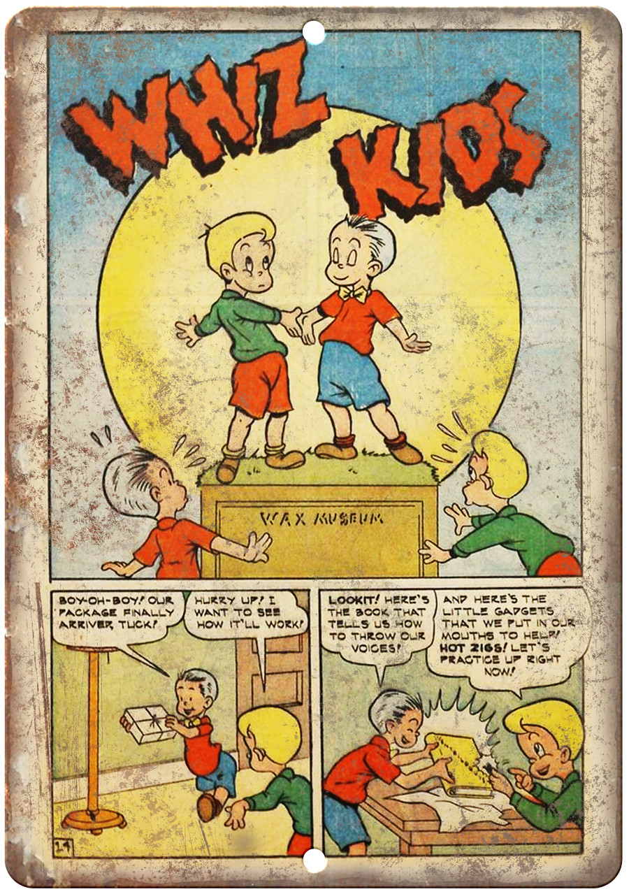 Whiz Kids Comic Strip Vintage Art 12