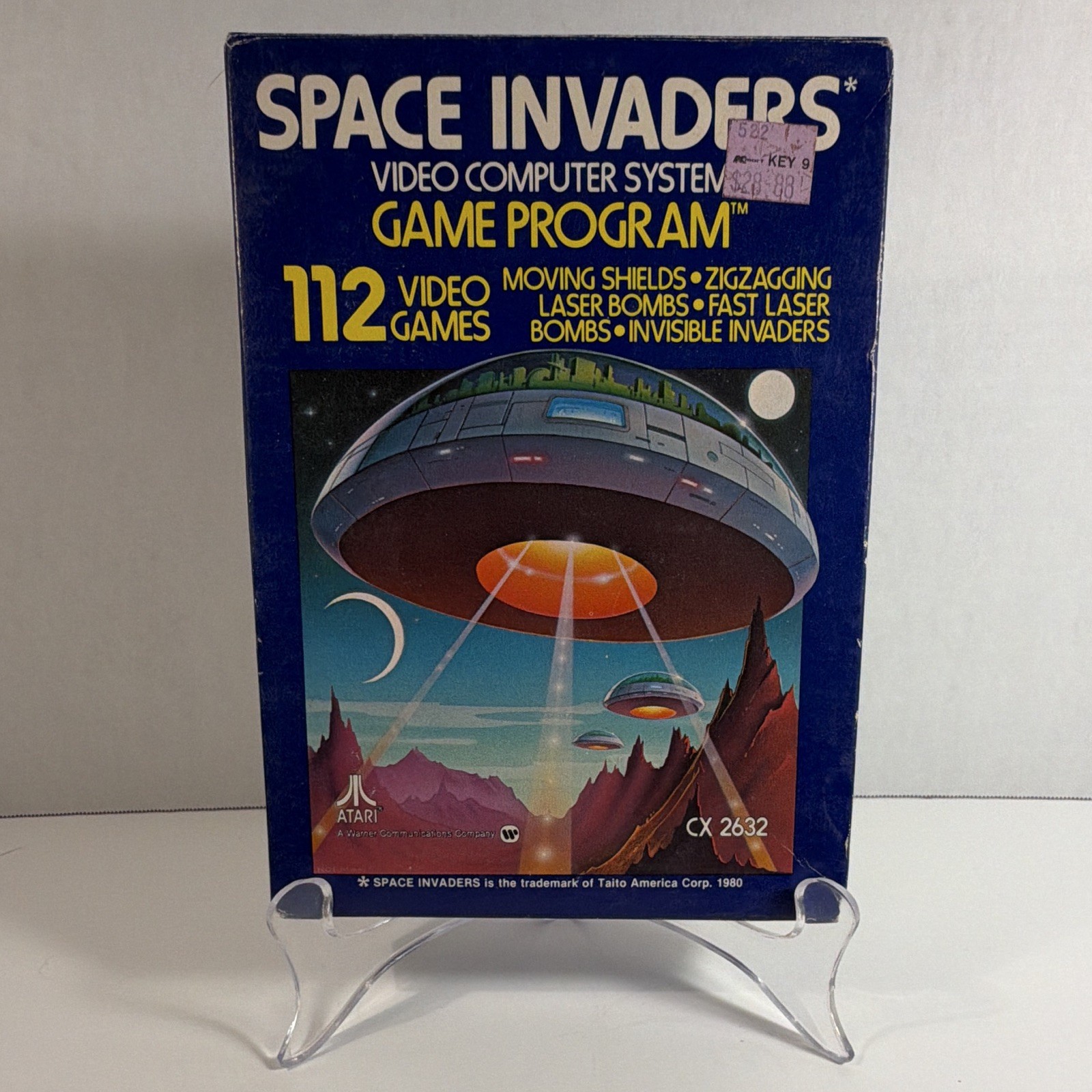 Atari Space Invaders (Atari 2600, 1978) w/Box & Manual Shooter