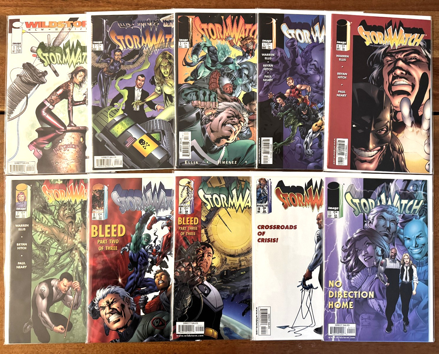 StormWatch #1–11 NM Warren Ellis Run Pre‑ The Authority NM Image Comics Hitch