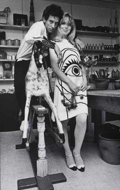 Photo of NICO in Carnaby Street shop Historic 1960s Old Photo