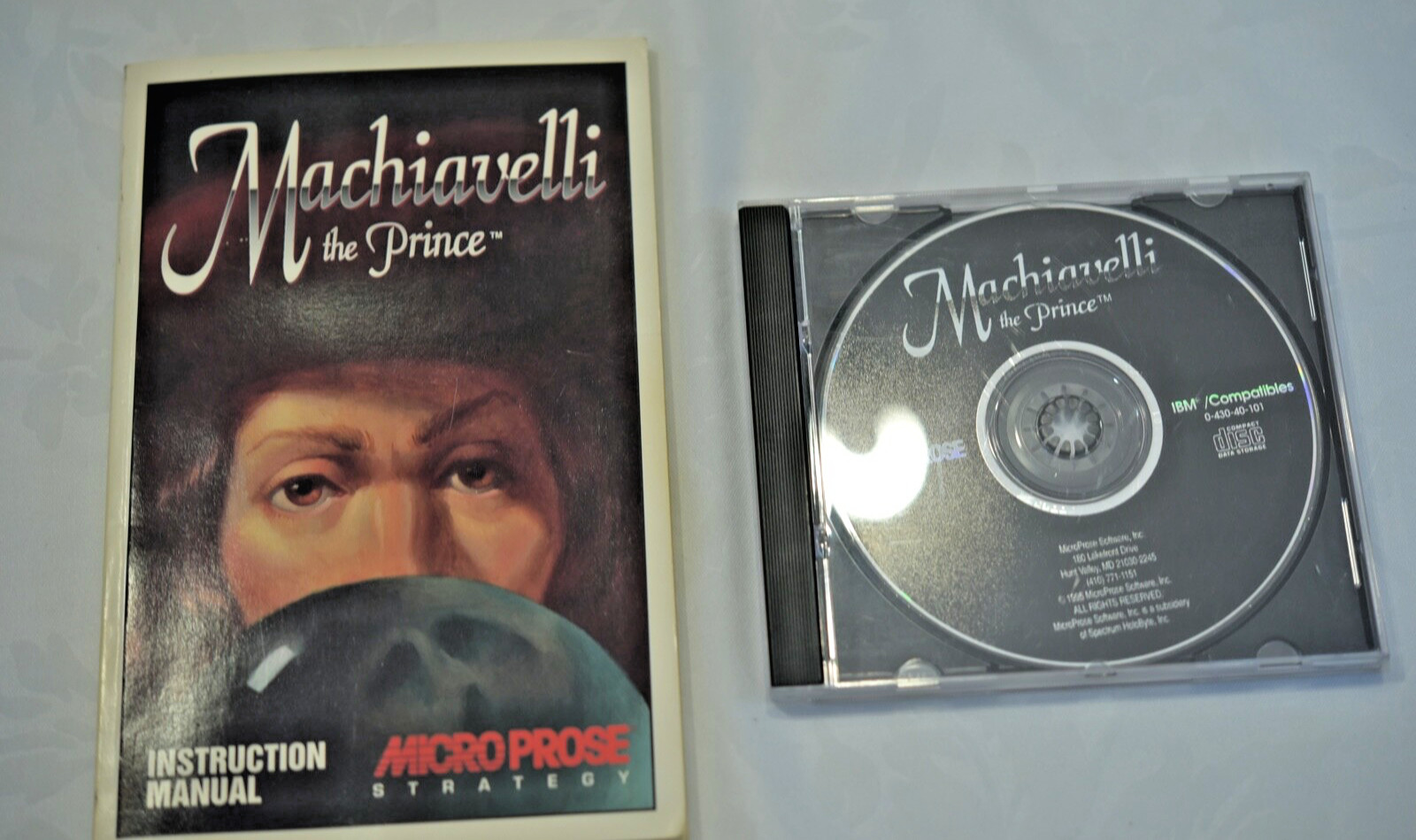 Vintage 1995 Video Strategy Game - Machiavelli the Prince Microprose - DOS