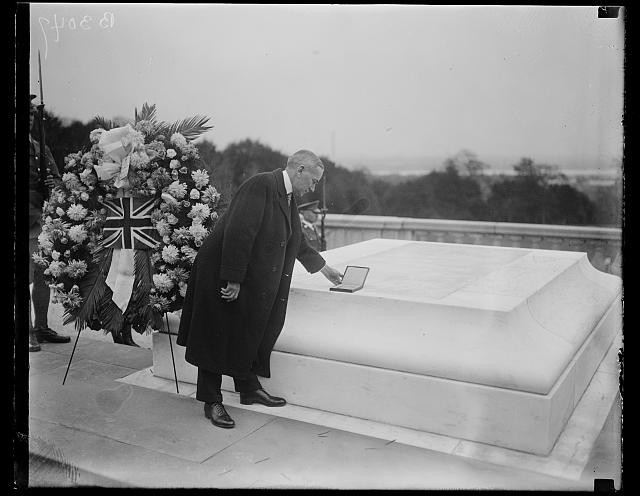 Photo:Arlington Virginia Tomb of the Unknown Soldier 1928 Wreath Ceremony