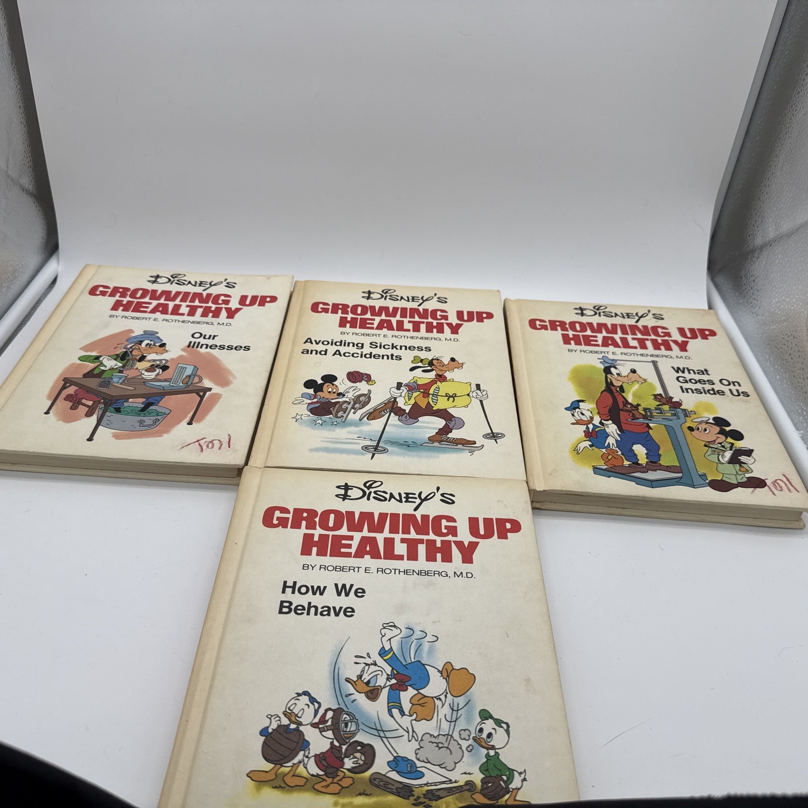 Vintage Disney’s Growing Up Healthy Books- Complete Set Of 4. Wild Illustrations