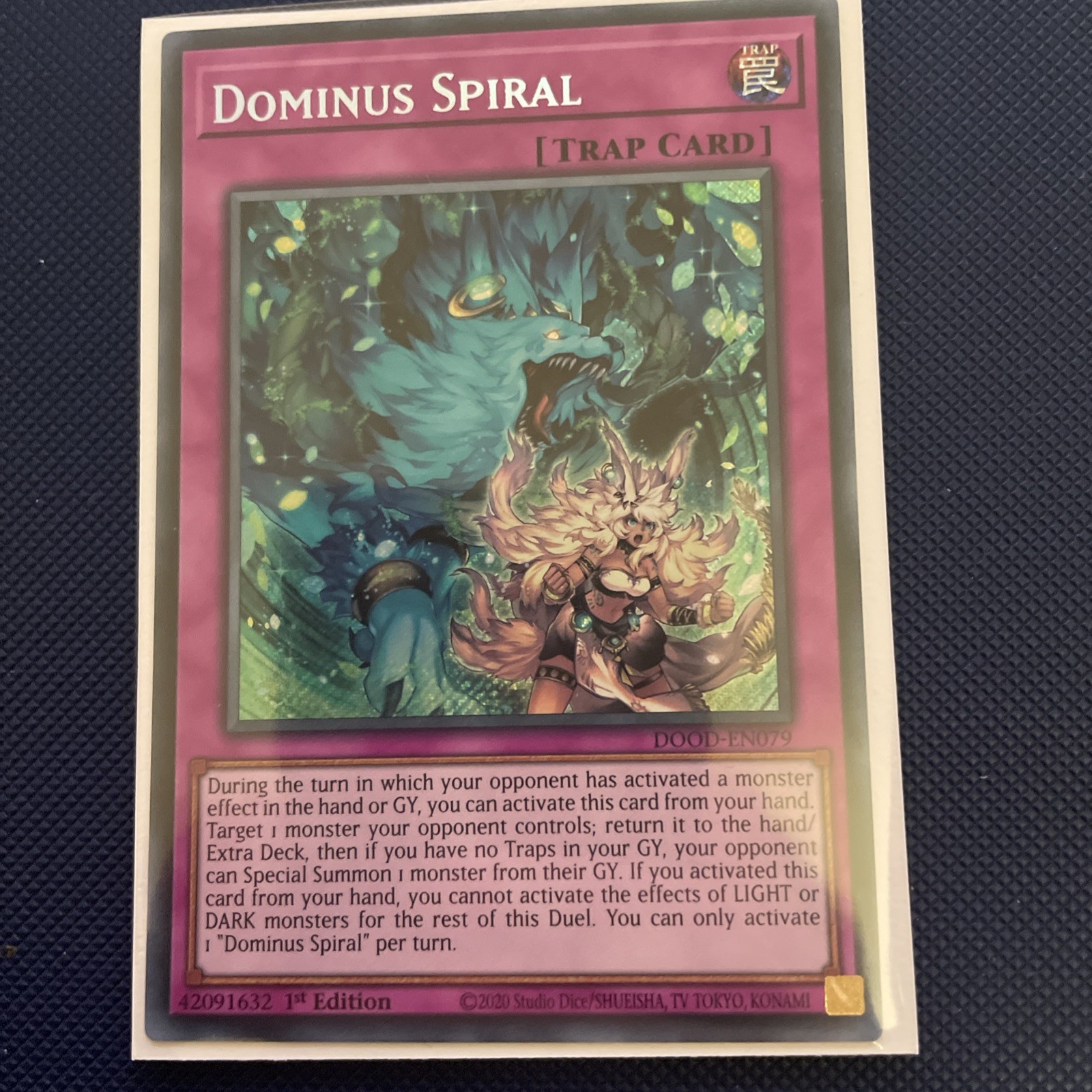 Dominus Spiral Secret Rare DOOD EN079 Yu-Gi-Oh 1st Edition NM