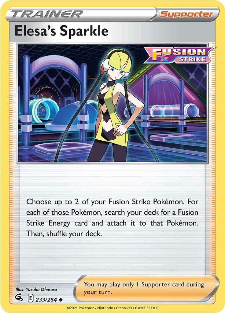 Elesa\'s Sparkle SWSH08 233/264 U NM