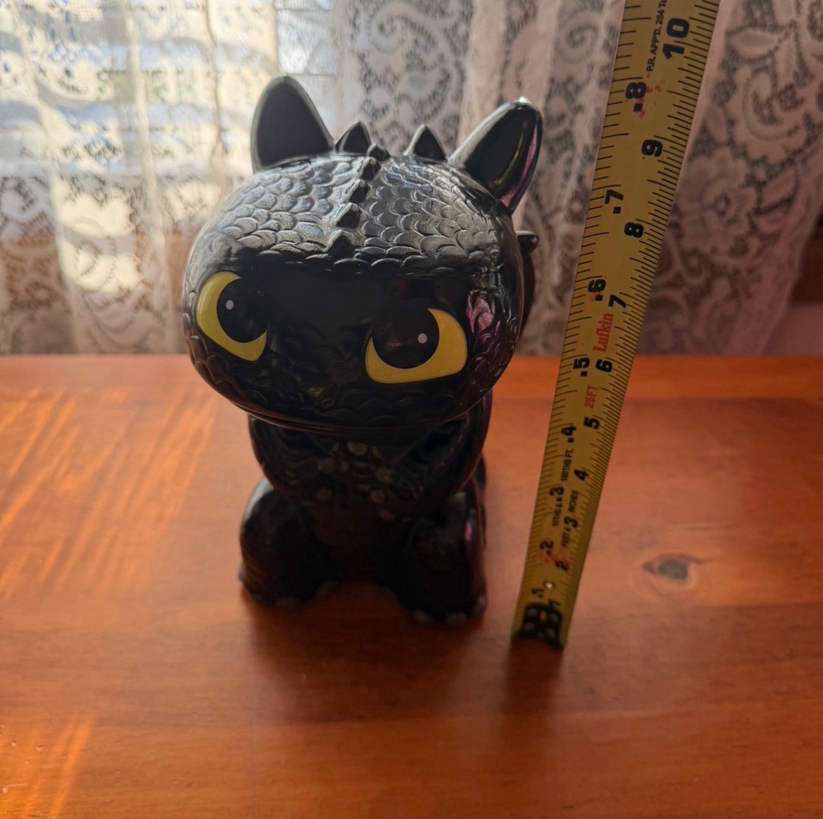 DreamWorks How to Train Your Dragon Toothless Ceramic Coin Bank 2015 Used