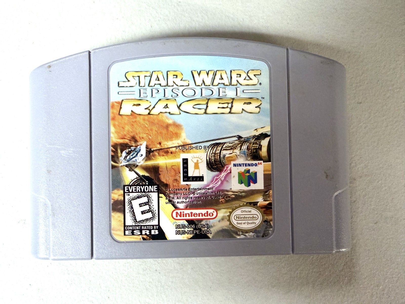 Star Wars Episode 1 Racer (Nintendo 64 N64 Game) Tested + Working & Authentic