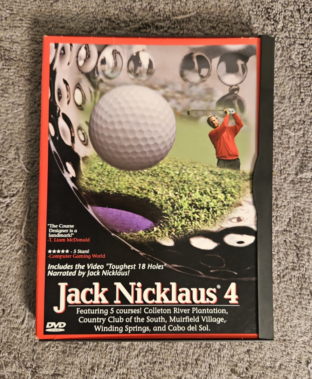 Jack Nicklaus 4 DVD  - Tour Iconic Golf Holes w/ Jack