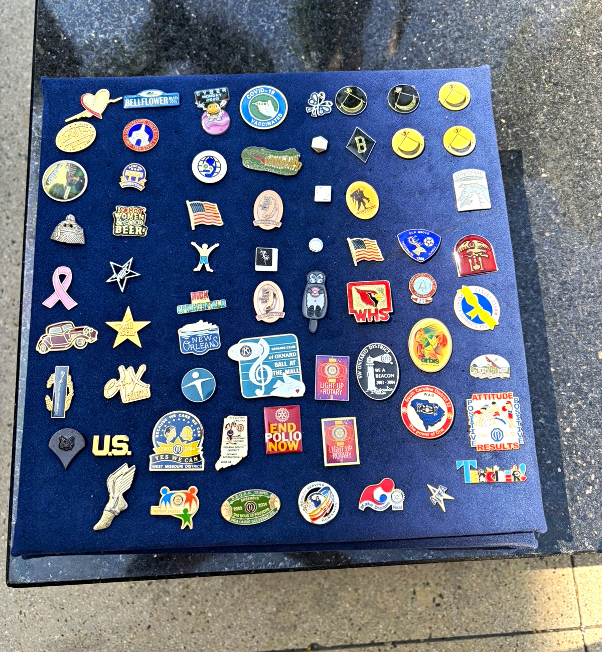 Vintage Lapel Pin Lot 275+ Military Veteran Flags Rotary USA Travel Enamel Pins