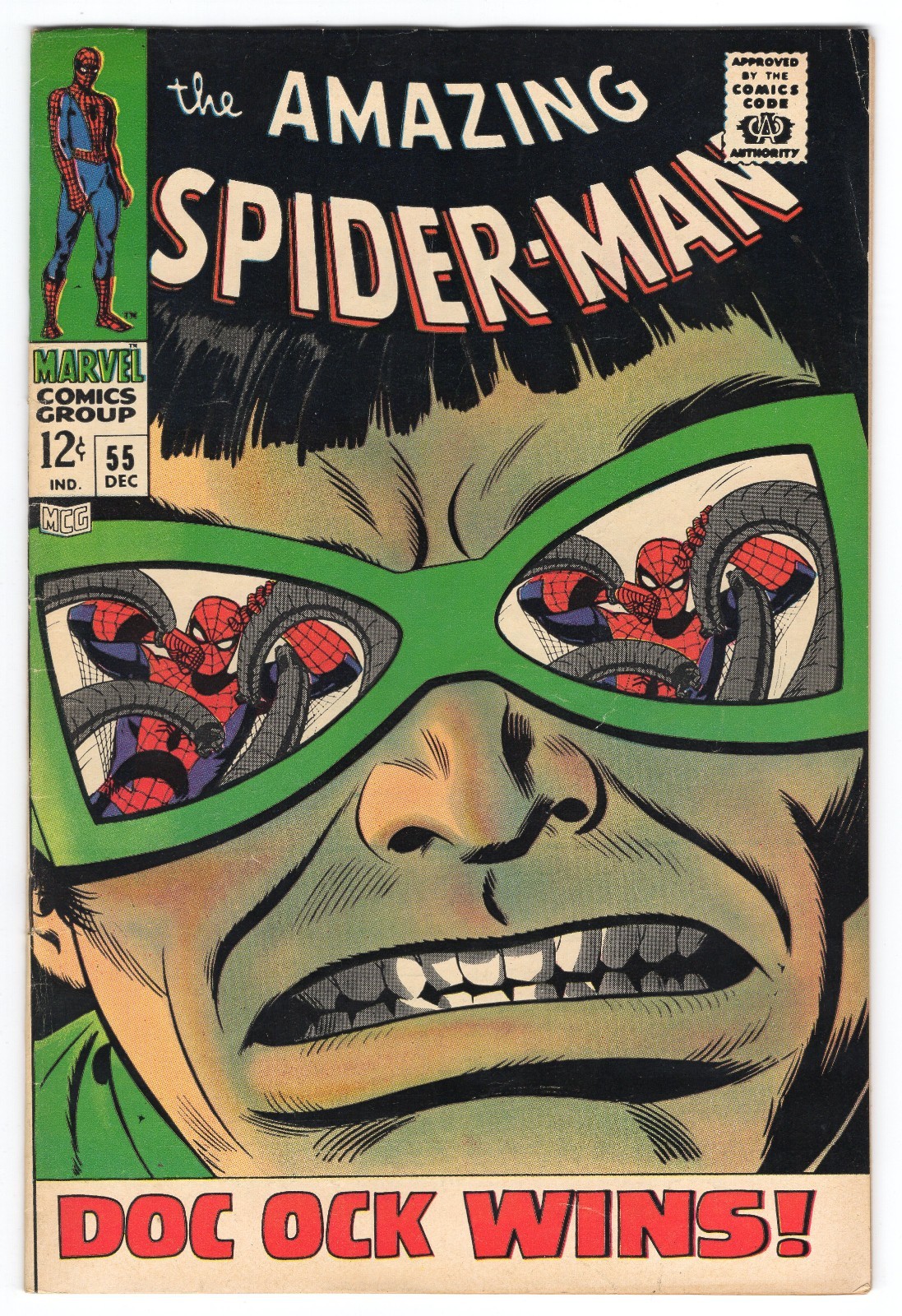 Amazing Spider-Man 55 1967 Marvel Comics F 6.0 Dr Octopus Aunt May Gwen Stacy