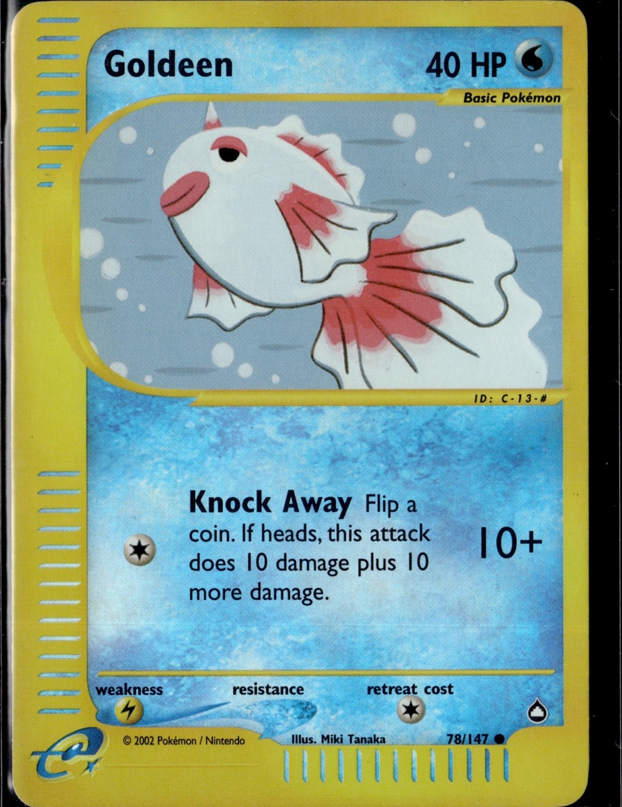 Goldeen Reverse Holo Common Aquapolis 078/147 NM
