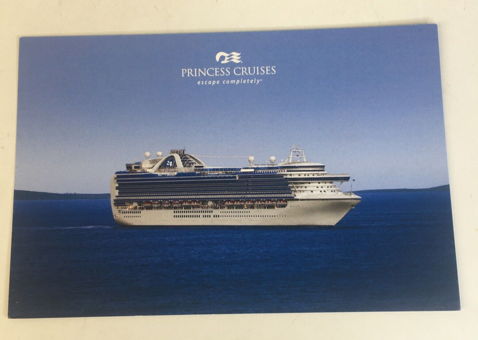 Postcard Princess Cruise Escape Completely Ship At Sea Ocean 1990s