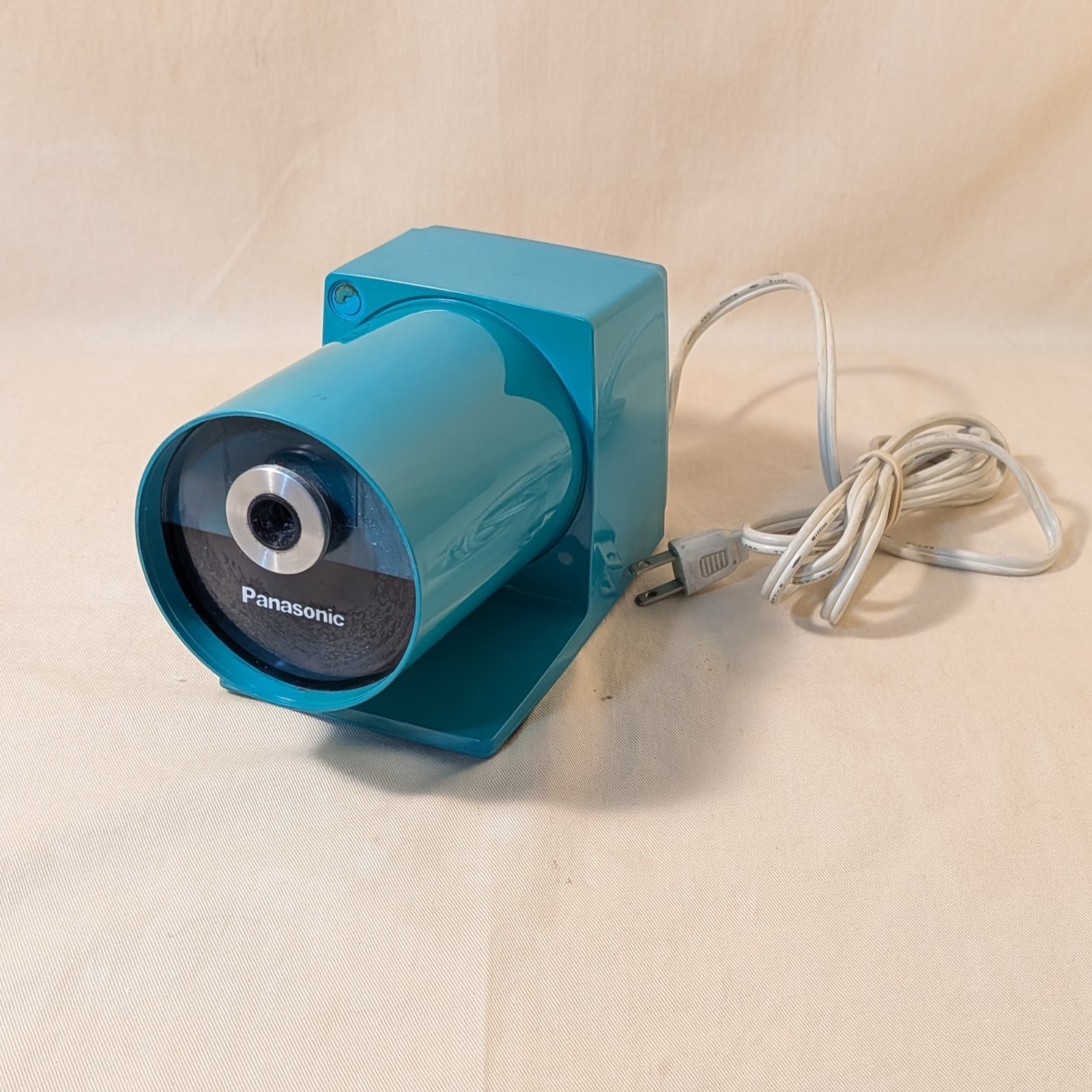 Vintage Panasonic Electric Pencil Sharpener Heavy Duty Turquoise KP-22A Works