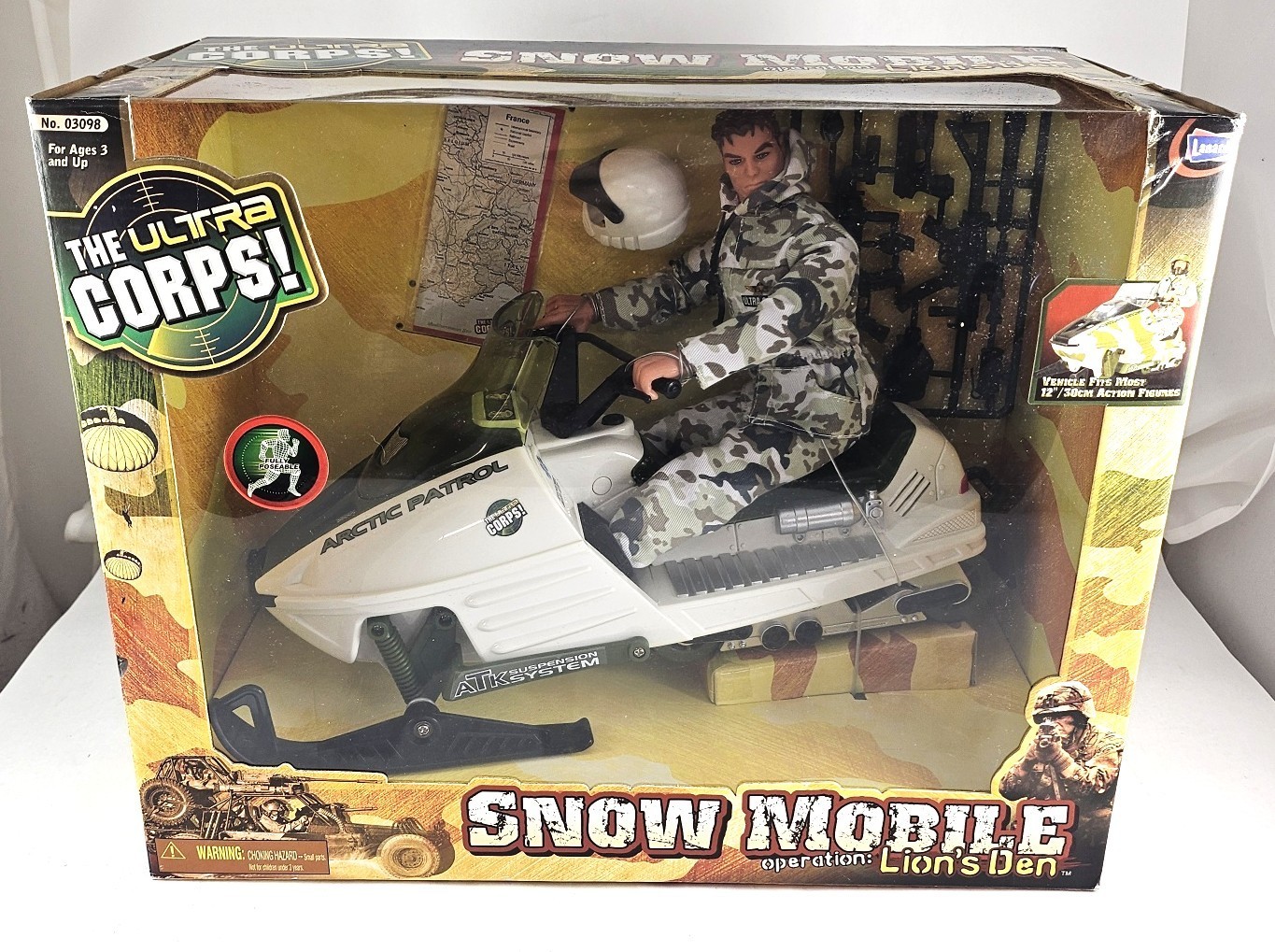 1:6 Lanard Toys Ultra Corps: Ultratech Snowmobile (Operation: Lion\'s Den) 10030B