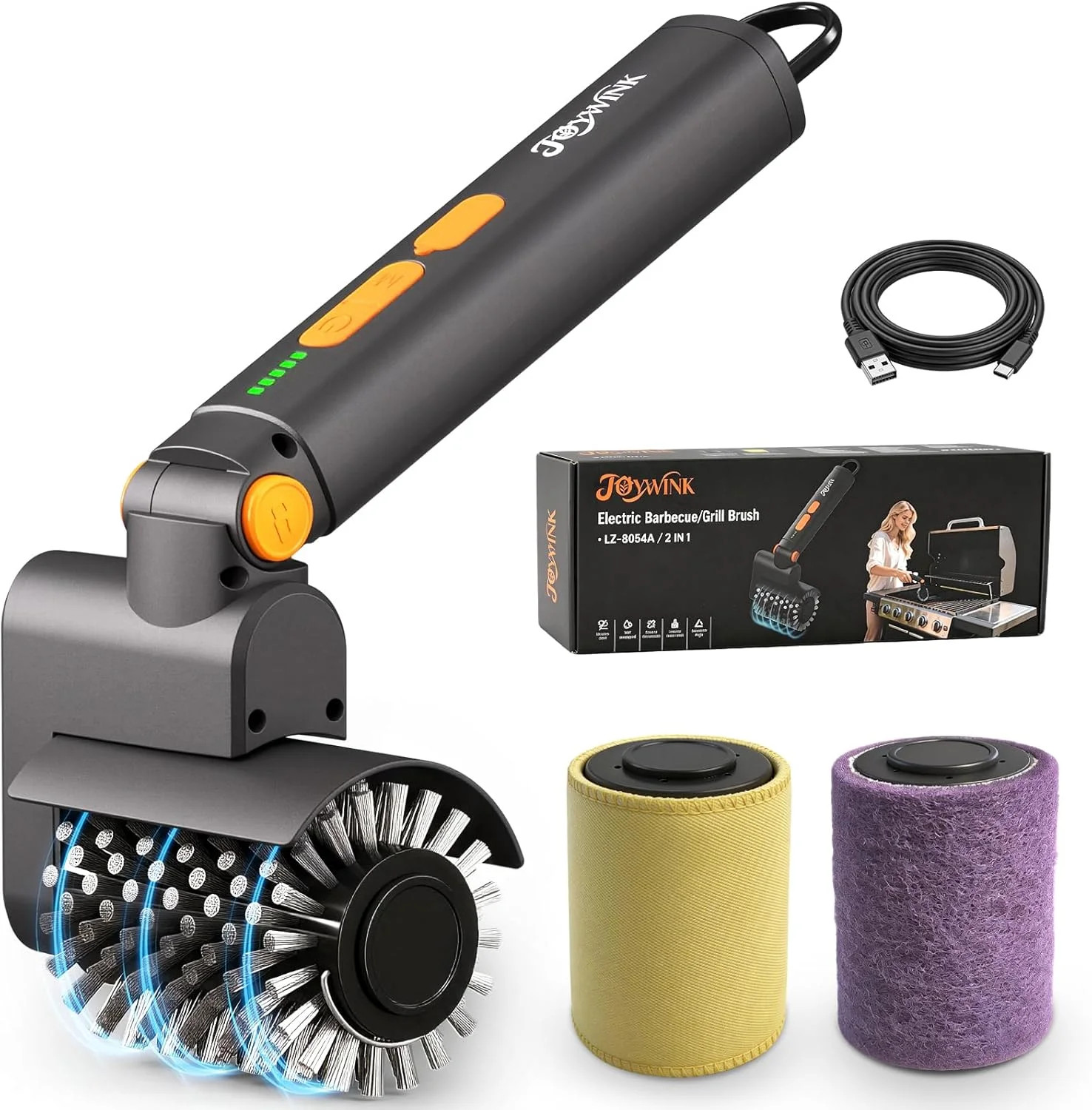 Upgraded Electric Grill Brush - Extreme 50kg Torque Power Grill Brush, 7.4V Moto