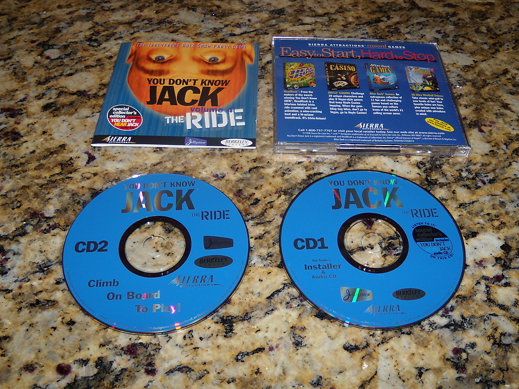 You Don'T Know Jack 4 The Ride Windows (PC, 1998) Game (Mint)