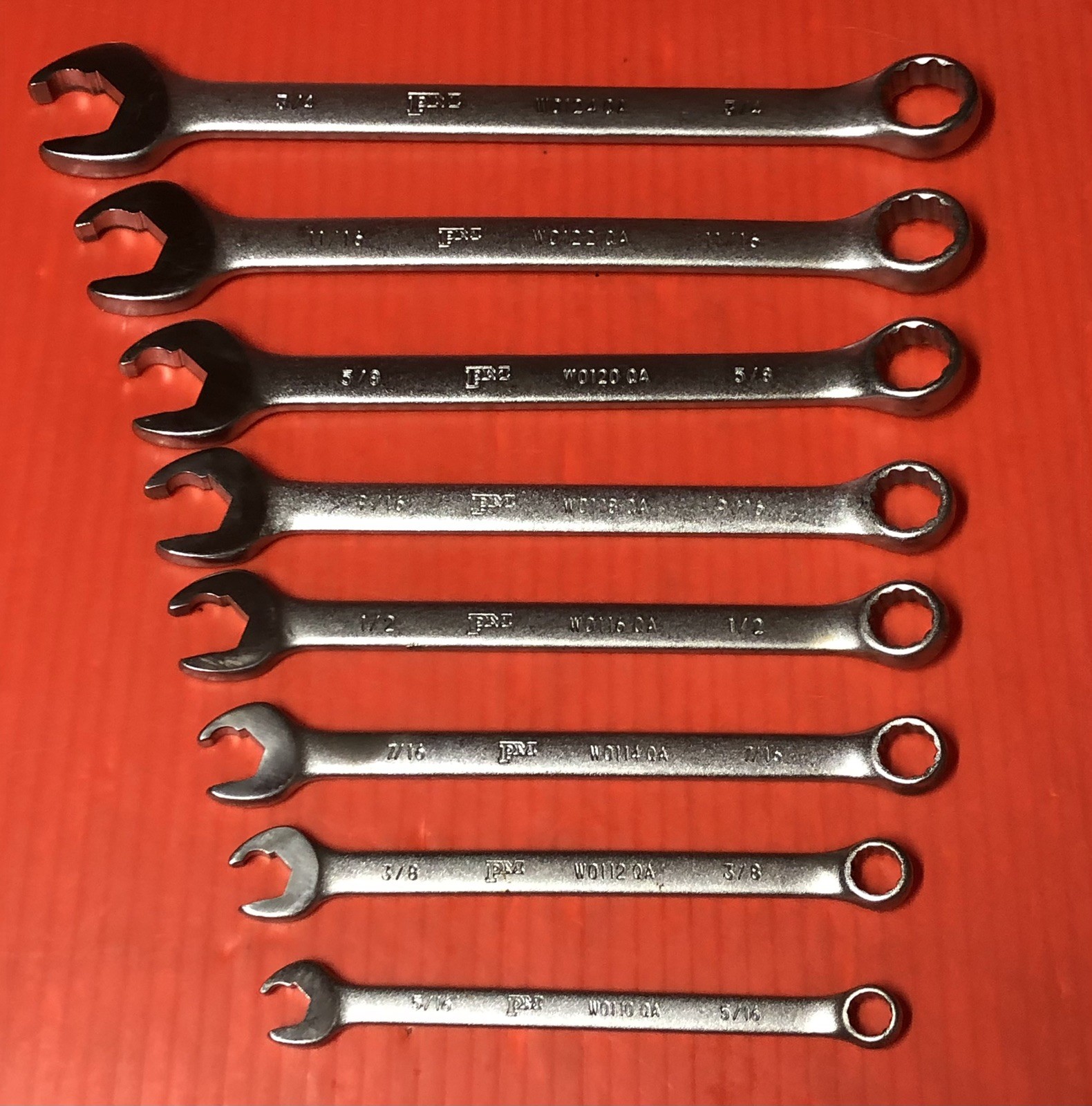 Popular Mechanics PM 8-pc. Speed Combination End Wrench Set. 5/16” - 3/4”