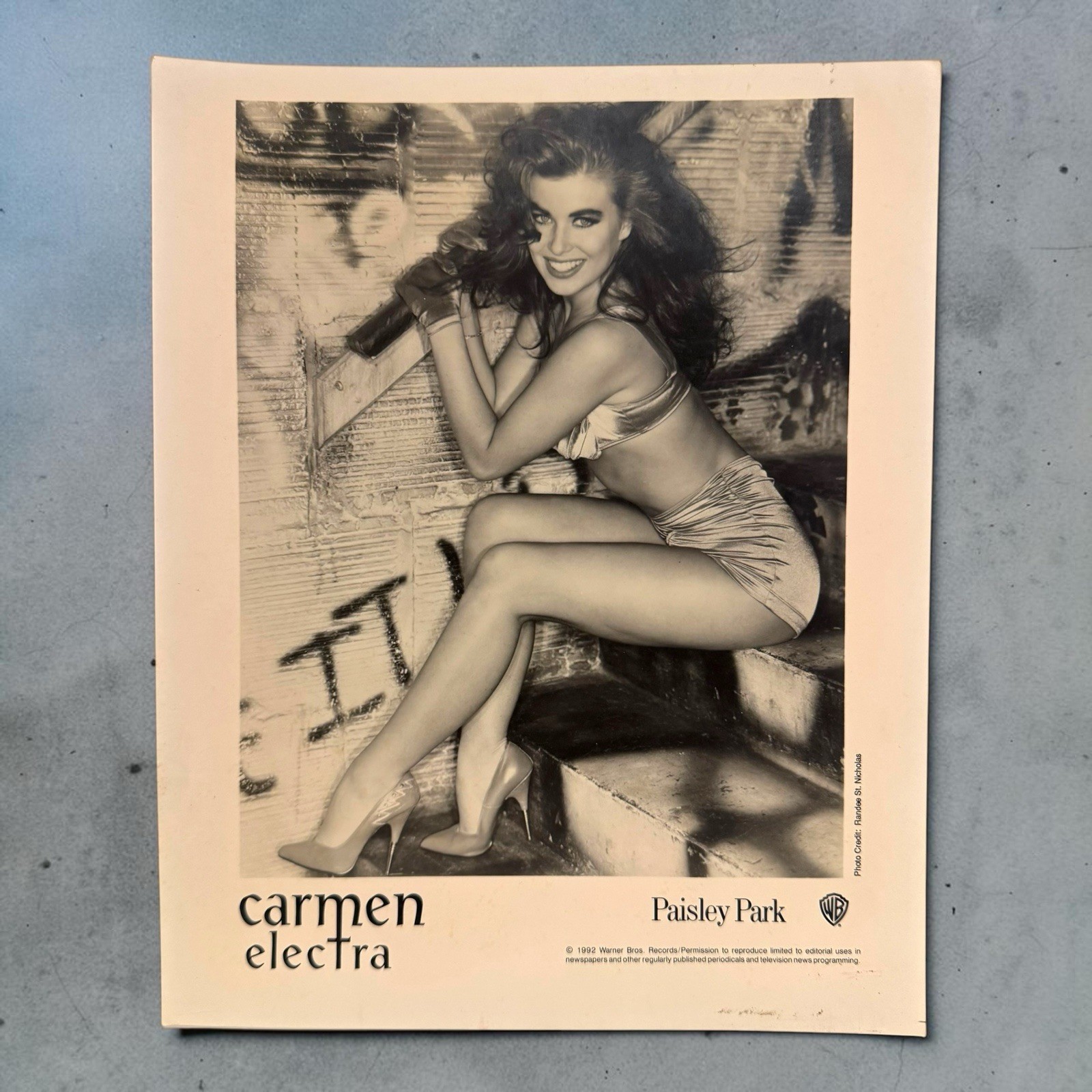 Carmen Electra 1992 Vintage Promo Press Photo Paisley Park Records Prince Rare