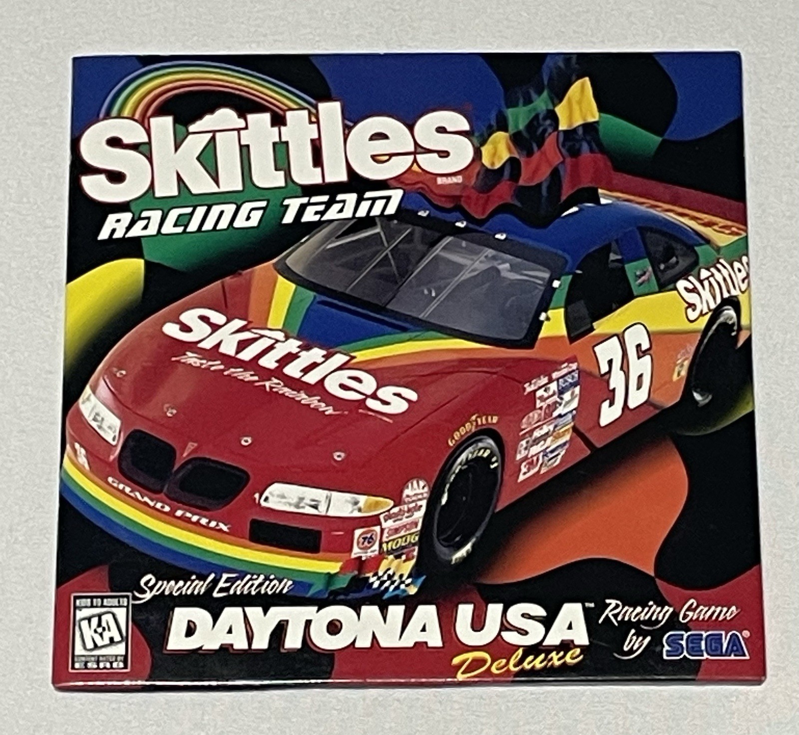 Sega Daytona USA Deluxe Special Edition Skittles Racing Team PC Game Win 95
