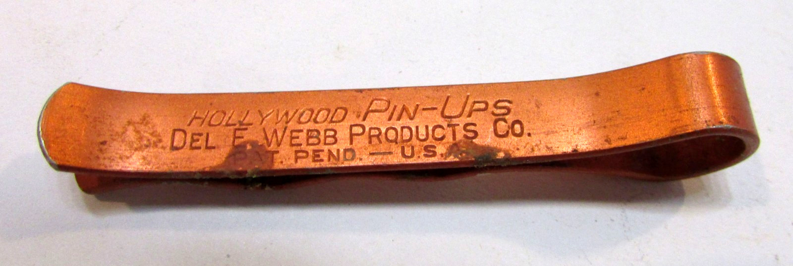 Old 1930's Hollywood Pin-Ups Del E Webb Products Co. USA Women's Hair Clip Pin