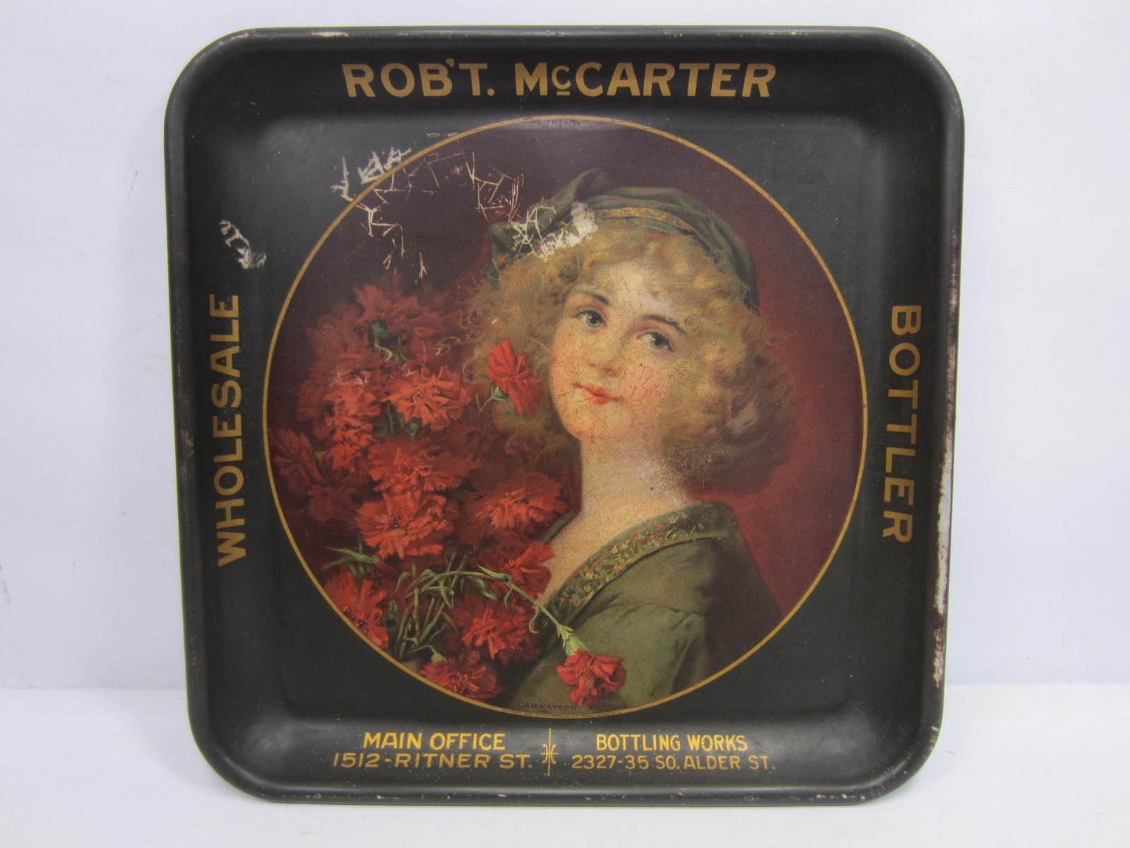 Antique Robert McCarter Wholesale Bottler Phila PA \