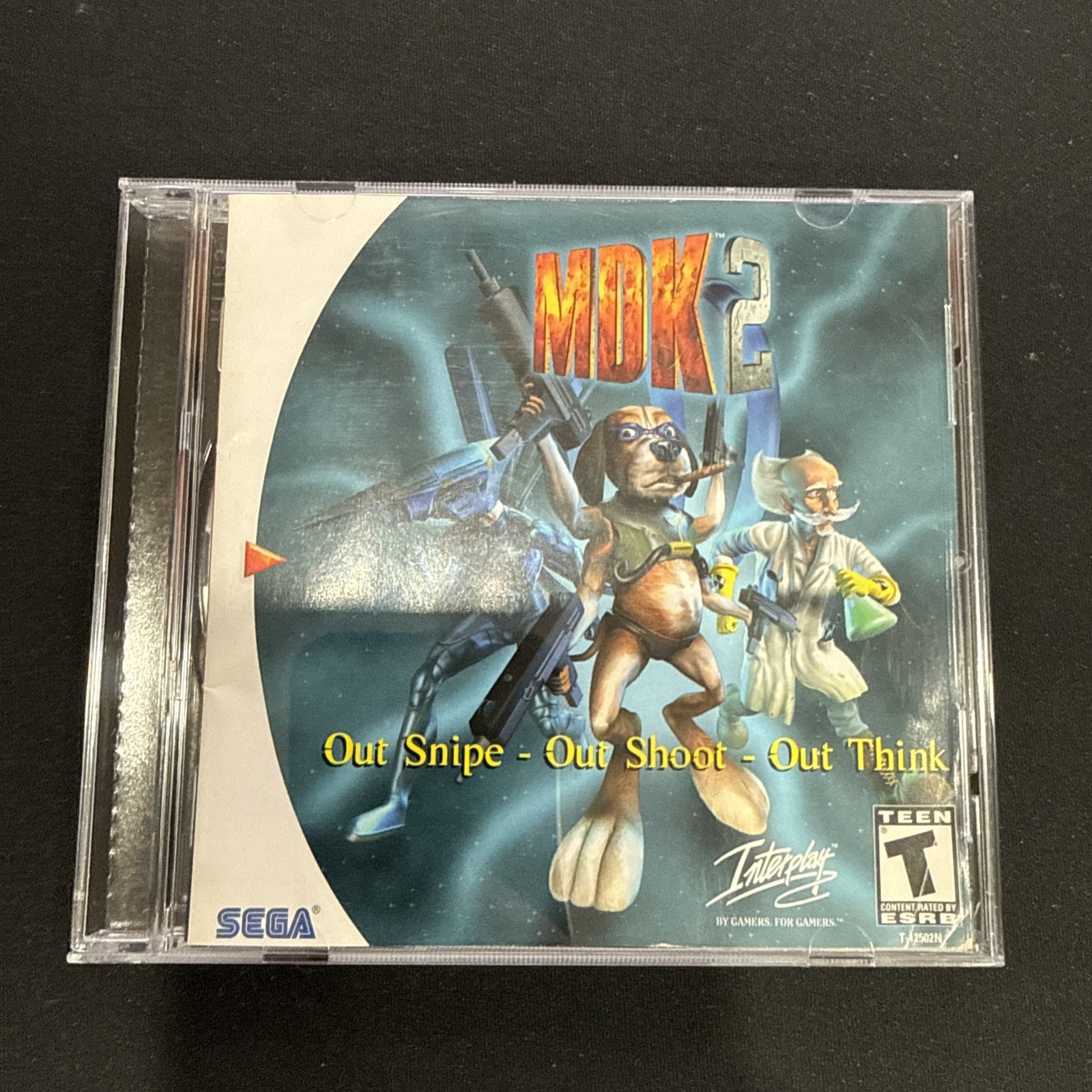 MDK 2 MDK2 II Interplay Sega Dreamcast DC COMPLETE+reg card-