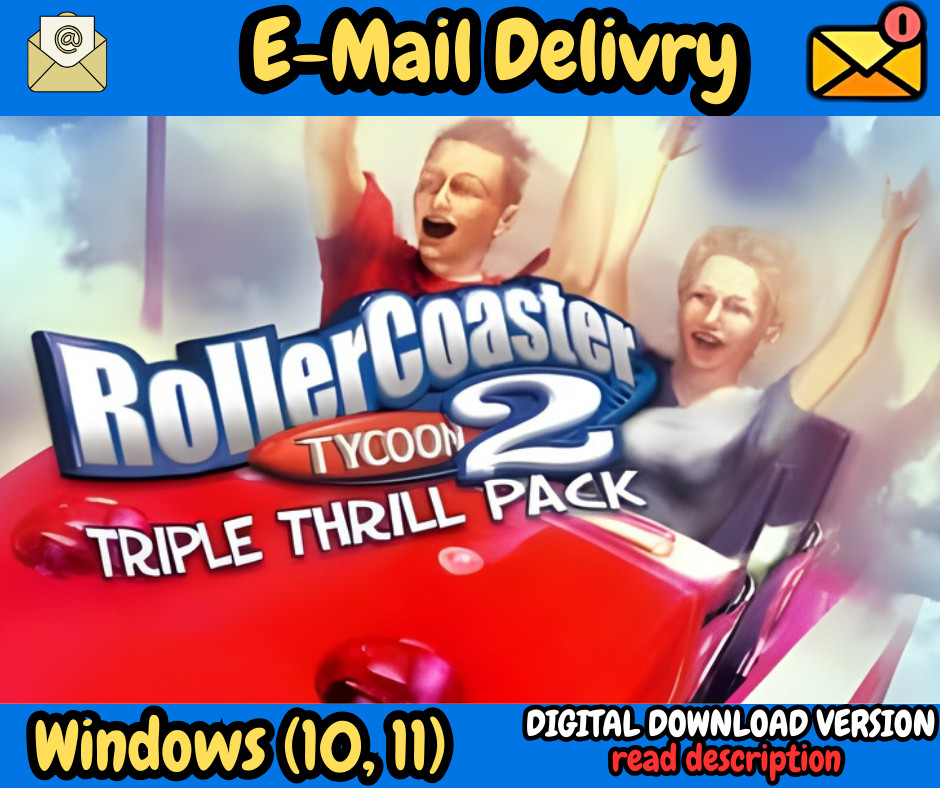 RollerCoaster Tycoon 2 Triple Thrill Pack – PC (Wind 10/11)