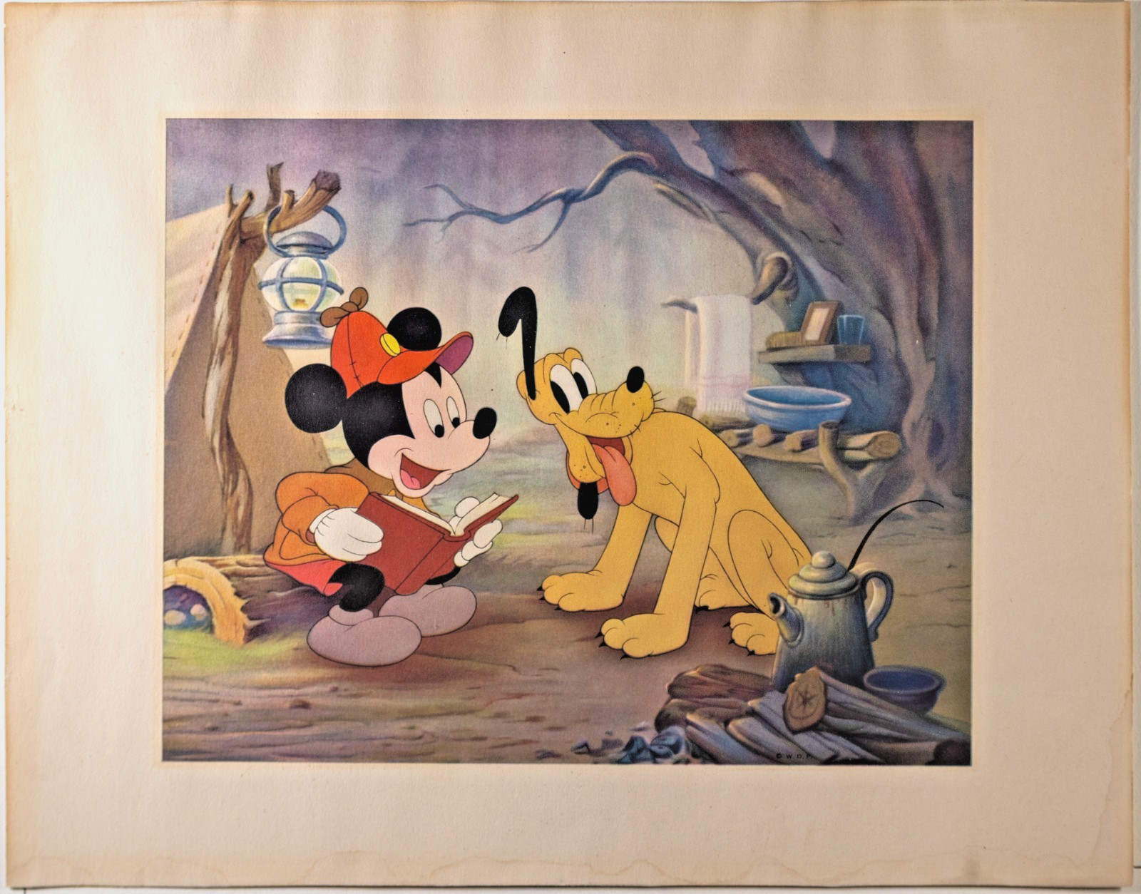 Original 1939 Walt Disney Productions / Courvoisier Galleries Dye-Transfer Print