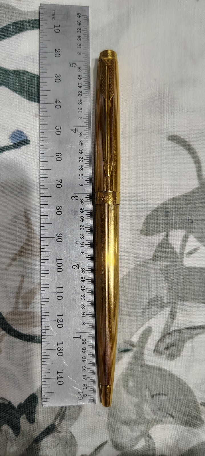 PARKER 75 GOLD PLATED 22K BALL POINT PEN MADE IN FRANCE 