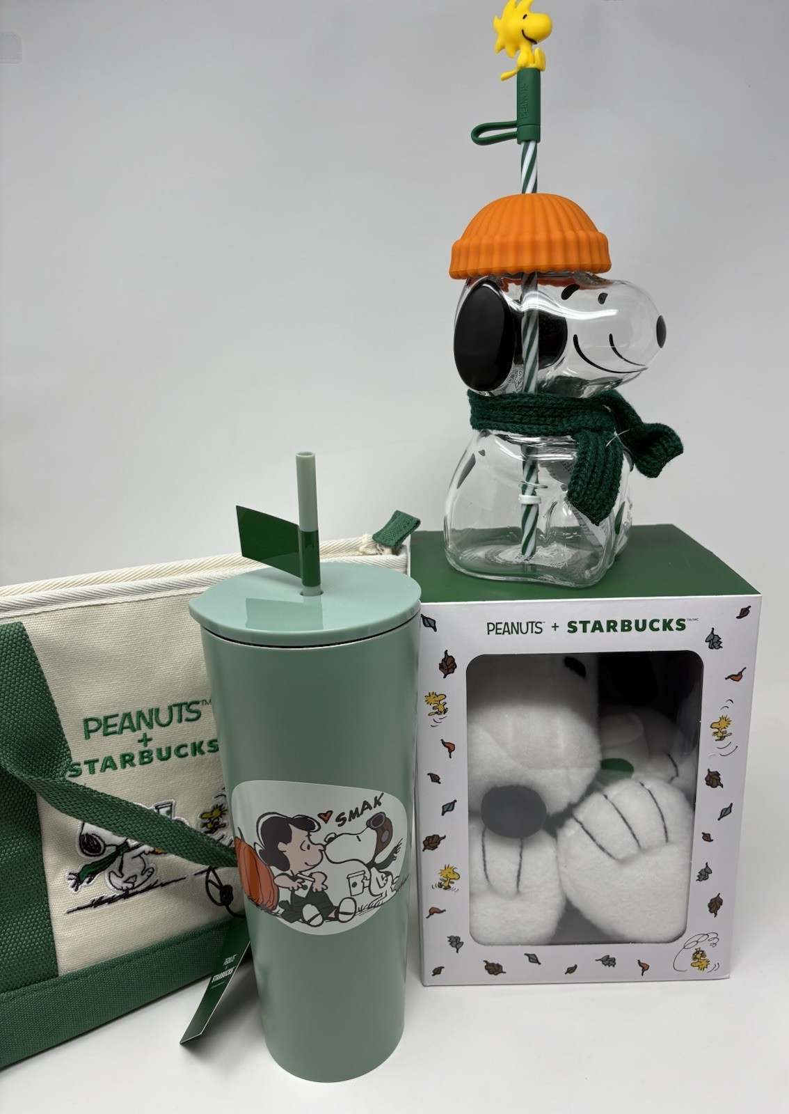 Peanuts x Starbucks Snoopy 4-Piece Bundle NEW 2026 Fall Collection