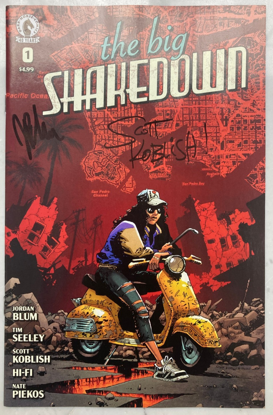 🔥 The Big Shakedown #1 CVR A SIGNED x2 Scott Koblish  Jordan Blum Darkhorse 🔥