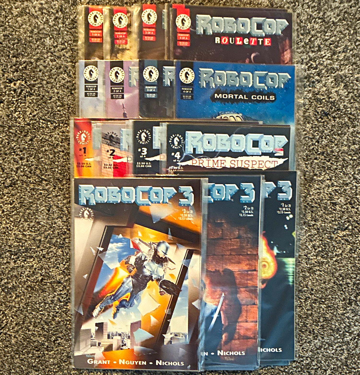Dark Horse RoboCop Comic Series sets Roulette, Mortal Coils, Prime Suspect, RC 3