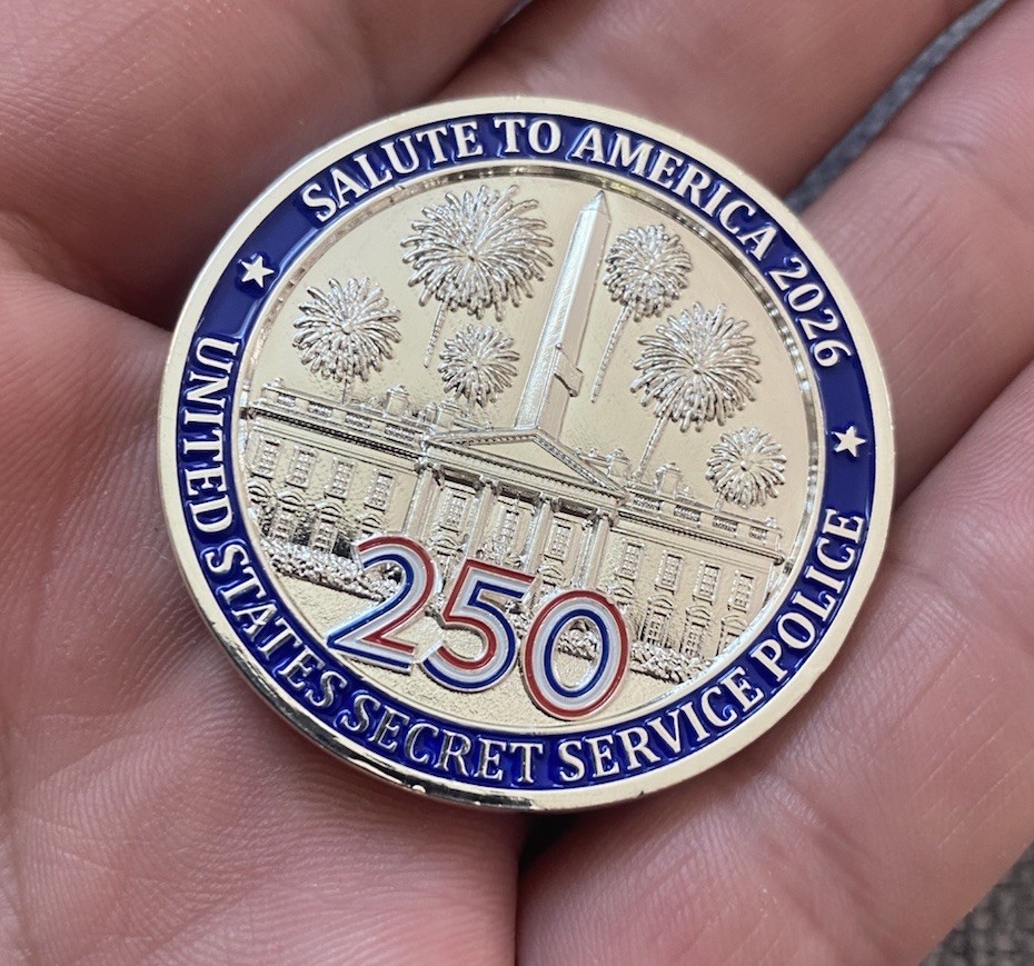 USSS Secret Service America 250 4th Of July Special Agent POTUS Challenge Coin