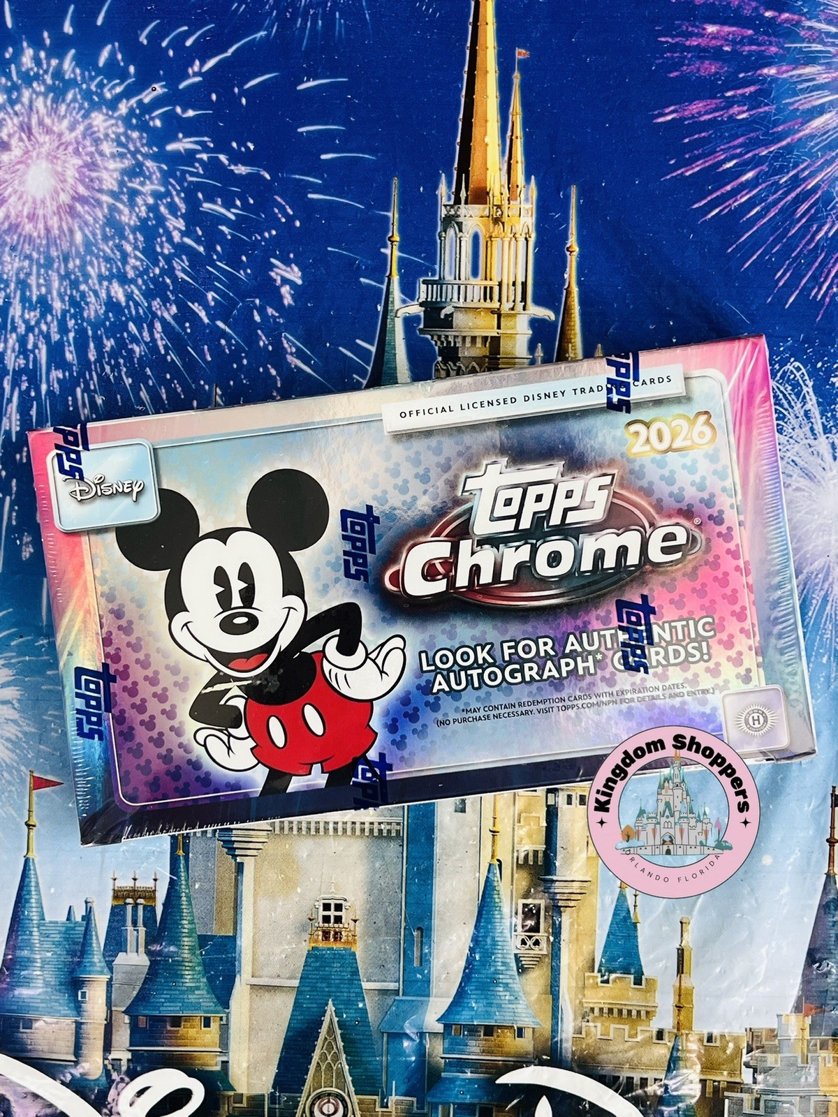 2026 TOPPS CHROME DISNEY HOBBY BOX (72 Cards) Brand New Factory Sealed