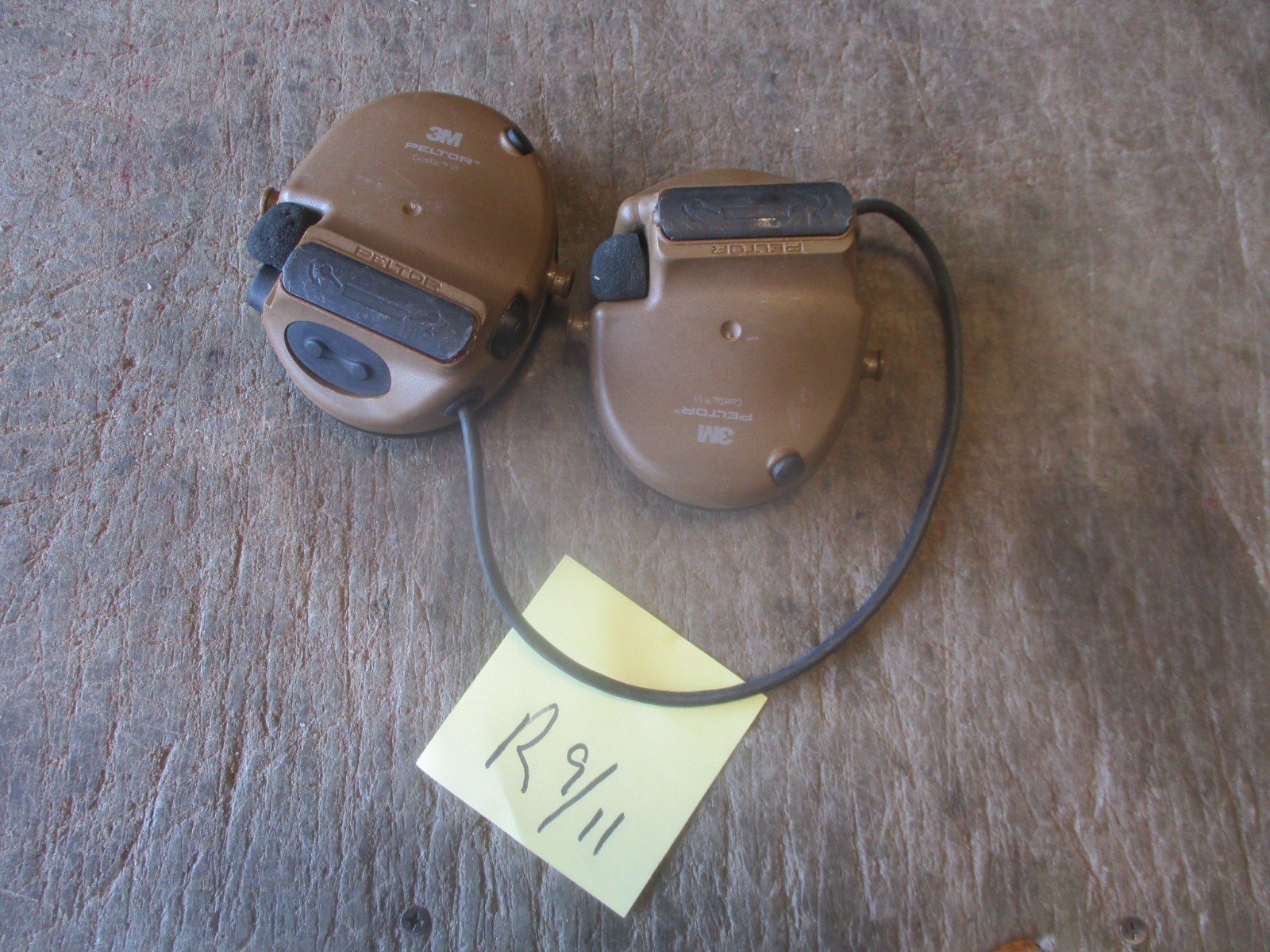 Used Peltor Comtac VI Headset, No Mounts or Mic, Tested-Dead *US, Not China