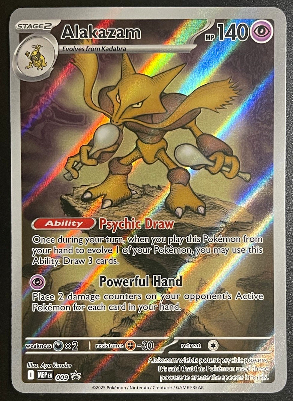 Alakazam 2025 MEP #009 Mega Evolution Promo