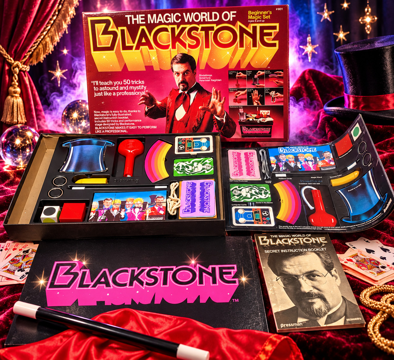 Vintage 1983 Blackstone Magic World Beginner\'s Magic Set #801 Pressman