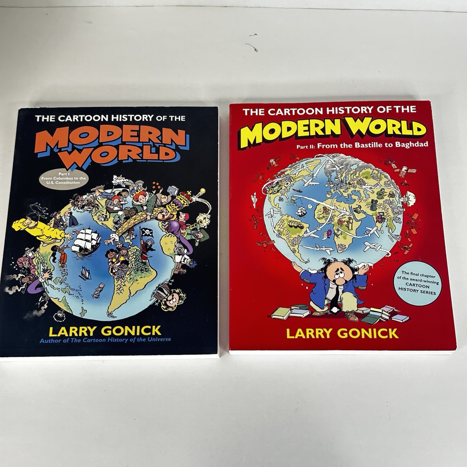 The Cartoon History of the Modern World Part I  & II  - Larry Gonick 2 Book Set