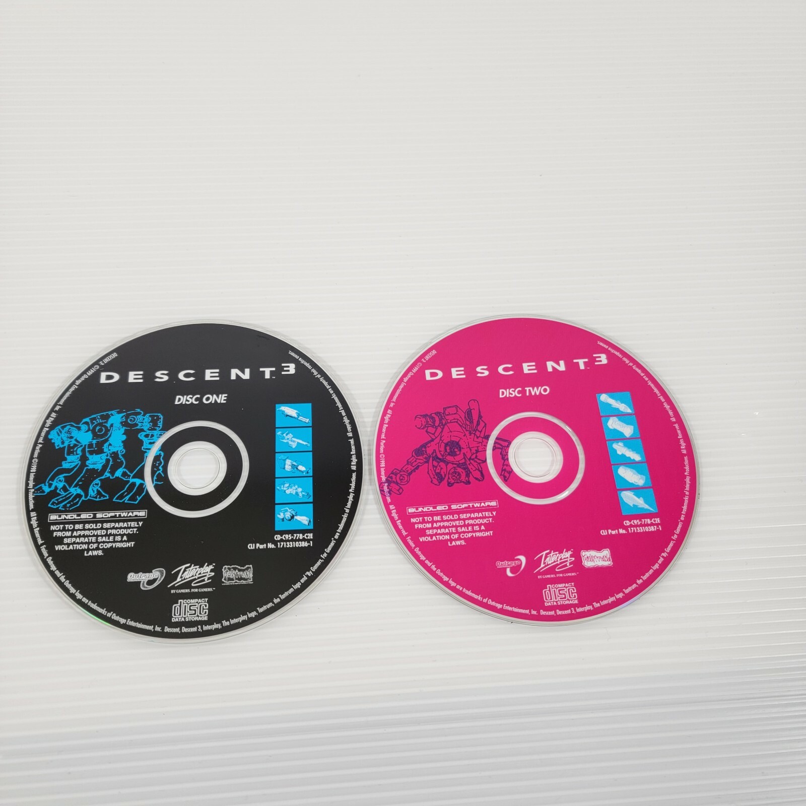 Descent 3 (PC, Interplay, 1999) 2 disk only