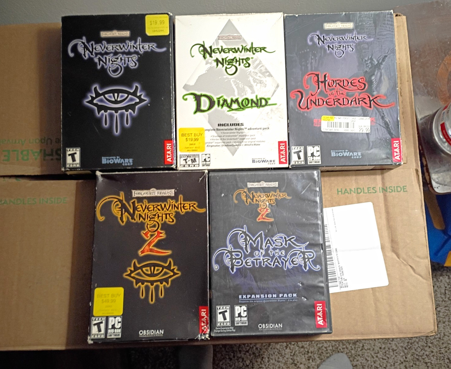 Atari Neverwinter Nights PC Lot Diamond Hordes NWN2 Mask RPG T-Teen