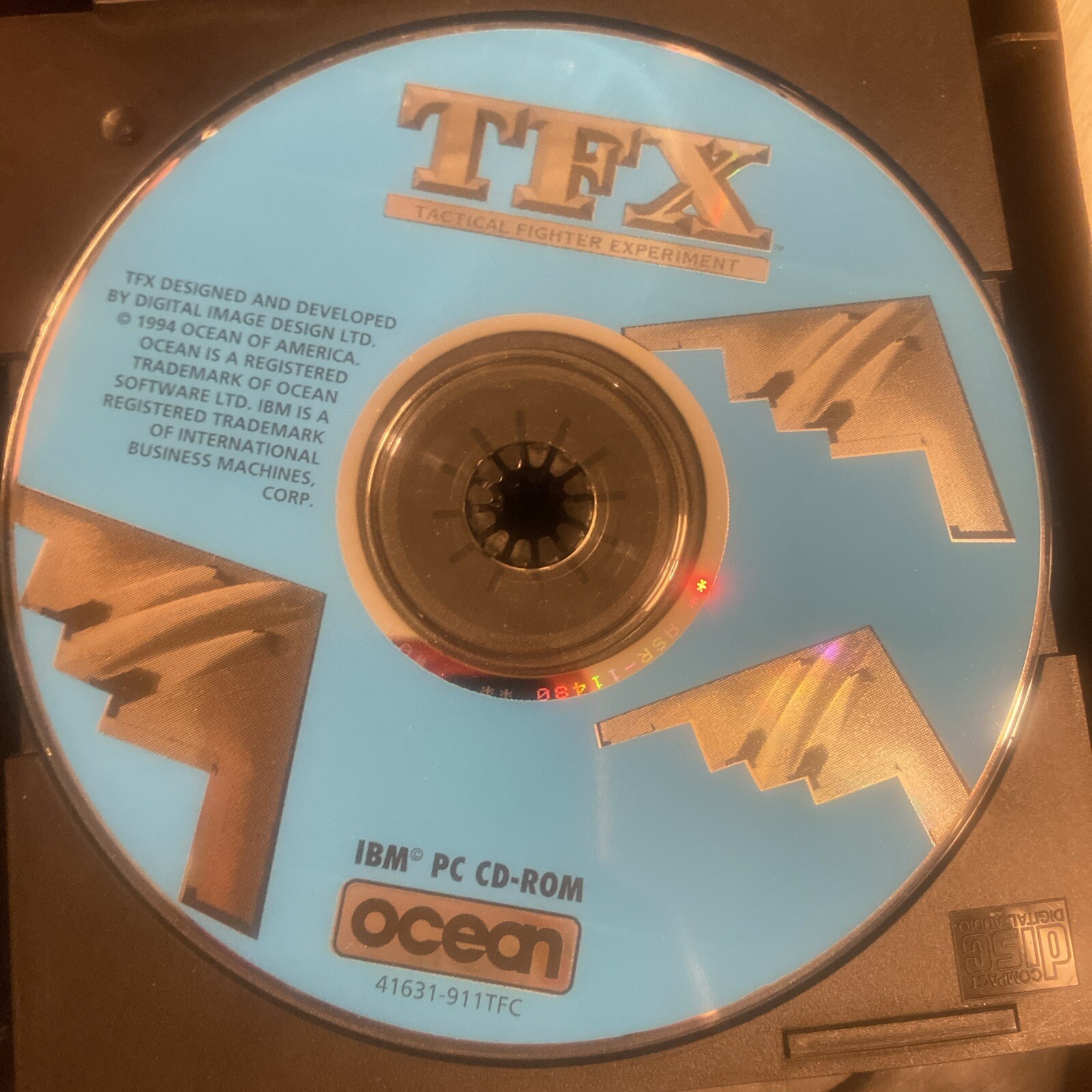 TFX Tactical Fighter Experiment 1994 IBM PC Cd-Rom  **Disc Only** OCEAN Game