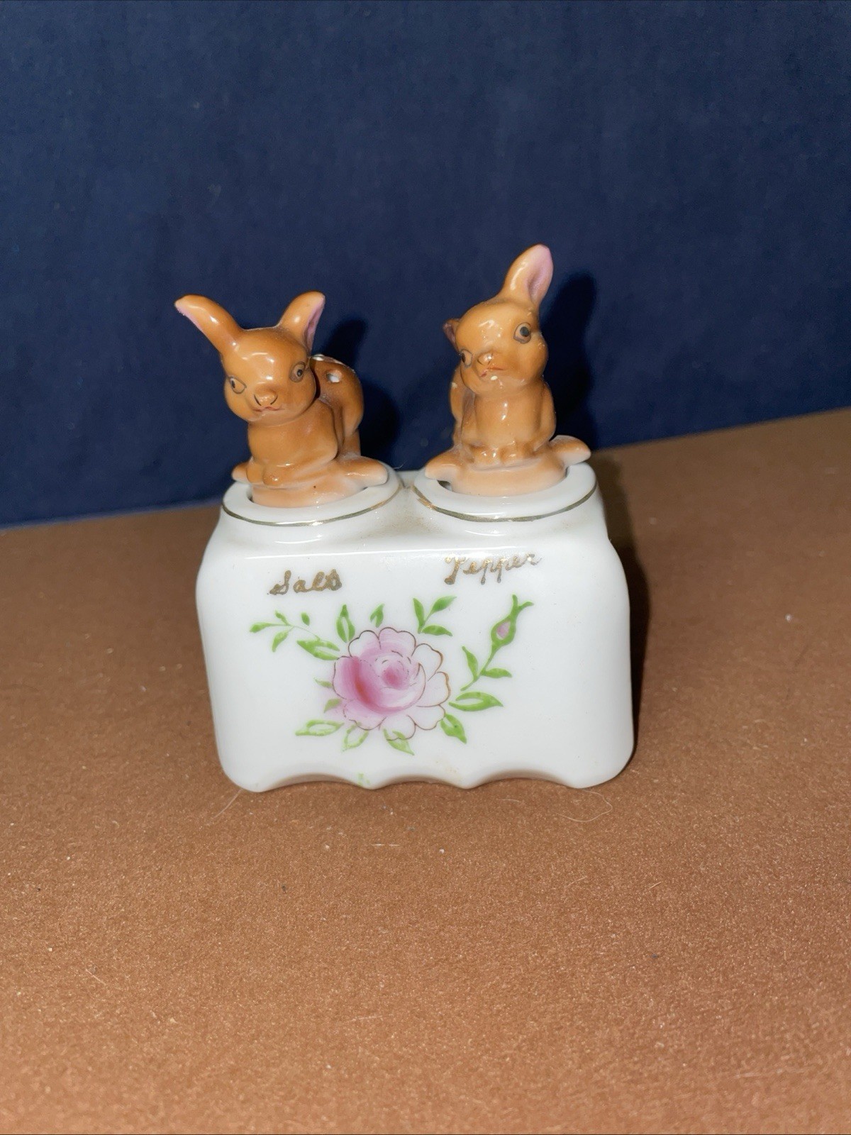 Adorable VTG. Nodder Bunny Rabbit Salt & Pepper Shakers Collectible JAPAN LOOK