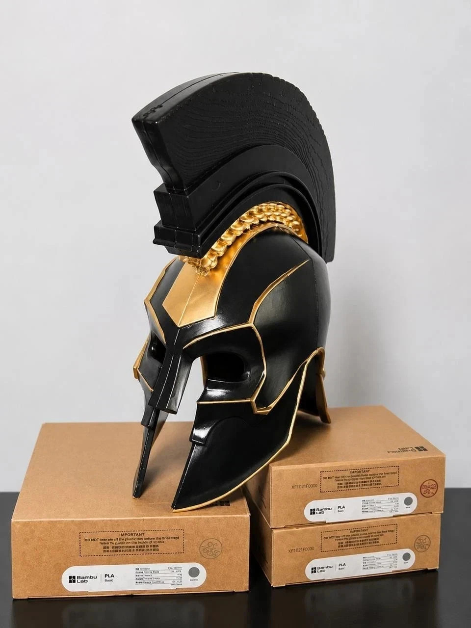 The Odyssey Agamemnon Helmet Trojan Warrior 3D Printed Cosplay Prop Helmet