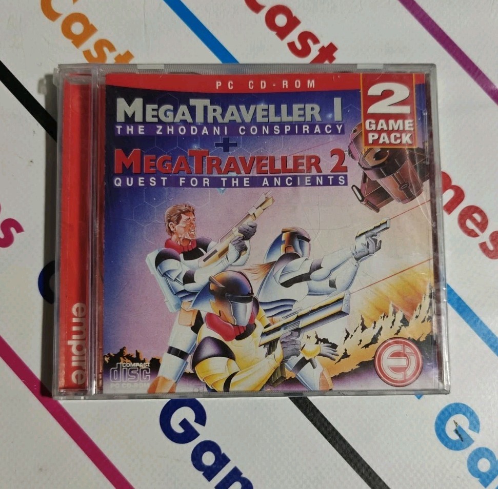 PC GAME MEGA TRAVELLER 1 + 2 EU JEWEL CASE EU SEALED NEW RARE
