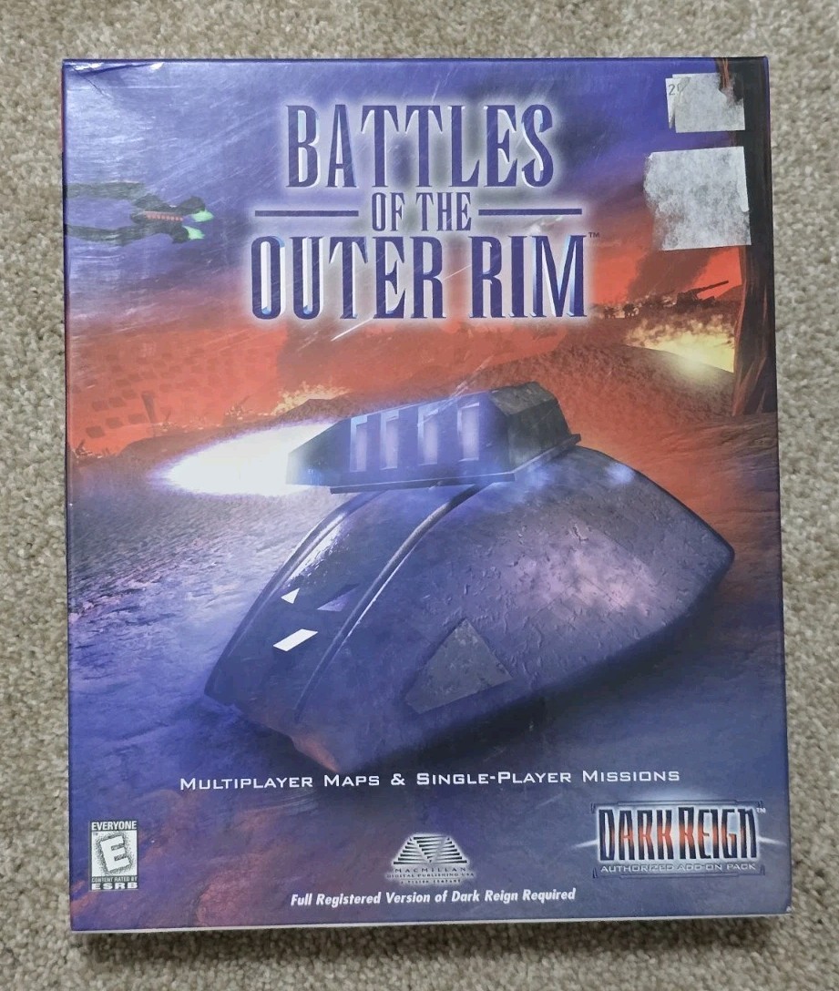 Brand New & Sealed Dark Reign: Battles of the Outer Rim, 1998 PC Big Box Game
