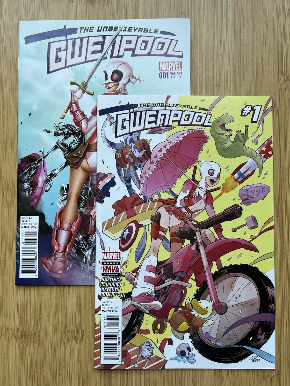 Unbelievable Gwenpool #1 (2016) 1st Print Cover A and 1:25 Variant VF/NM Range