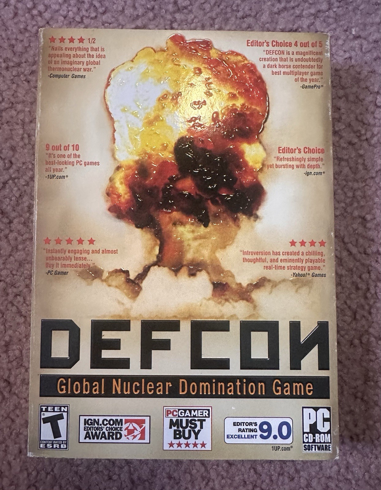 DEFCON Global Nuclear Domination Game (PC CD-ROM Game 2007) SEALED NEW IN BOX