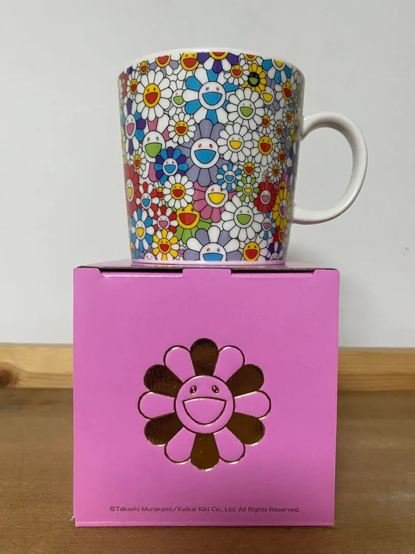 TAKASHI MURAKAMI Coffee Tea Mug Cup Flower Ohana kaikaikiki Exclusive NEW
